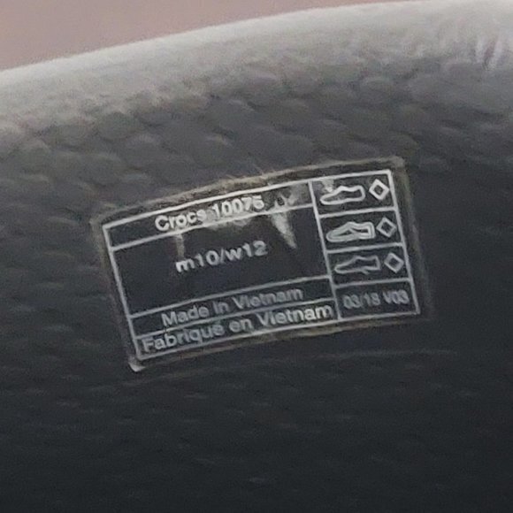 Crocs At Work Bistro Men Size 10 Gray Comfort Slip-Resistant Clogs 10075 W12 - Picture 8 of 8